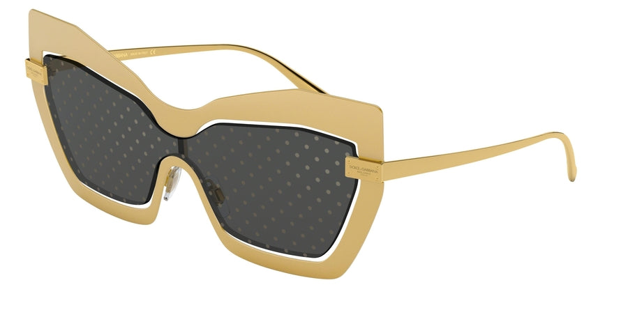 DOLCE & GABBANA DG2224 Cat Eye Sunglasses 1224/L-SAND GOLD 34-134-140 - Color Map gold