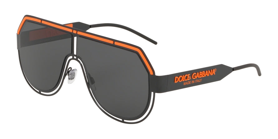 DOLCE & GABBANA DG2231 Pilot Sunglasses 110687-MATTE BLACK 59-5-140 - Color Map black