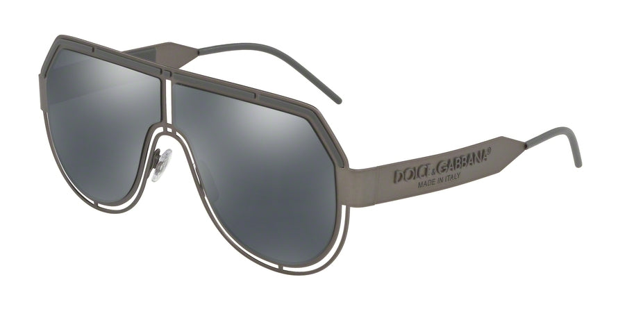 DOLCE & GABBANA DG2231 Pilot Sunglasses 12866G-MATTE DARK GUNMETAL 59-5-140 - Color Map gunmetal