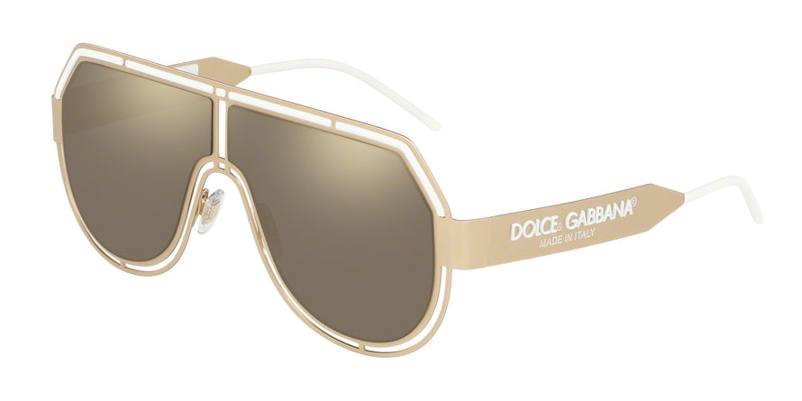 DOLCE & GABBANA DG2231 Pilot Sunglasses 13315A-MATTE PALE GOLD 59-5-140 - Color Map gold