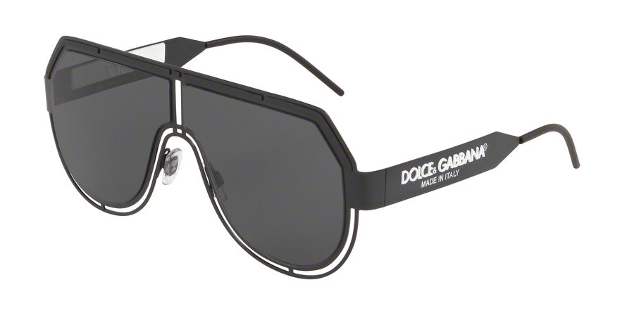 DOLCE & GABBANA DG2231 Pilot Sunglasses 327687-MATTE BLACK 59-5-140 - Color Map black