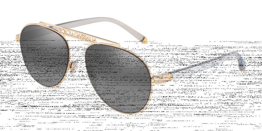 DOLCE & GABBANA DG2235 Pilot Sunglasses 02/88-GOLD 57-16-140 - Color Map gold