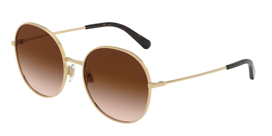 DOLCE & GABBANA DG2243 Round Sunglasses  02/13-GOLD 56-18-140 - Color Map gold
