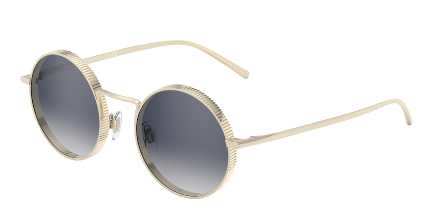 DOLCE & GABBANA DG2246 Round Sunglasses 488/1G-PALE GOLD 49-21-145 - Color Map gold