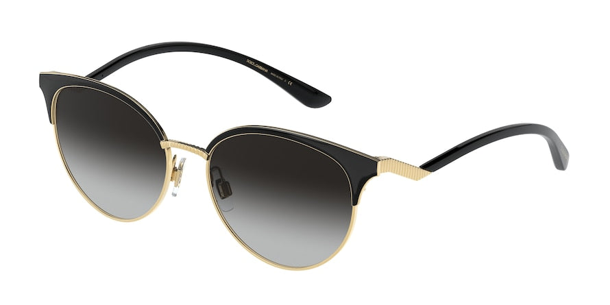 DOLCE & GABBANA DG2273 Phantos Sunglasses  13348G-GOLD/BLACK 54-18-145 - Color Map black