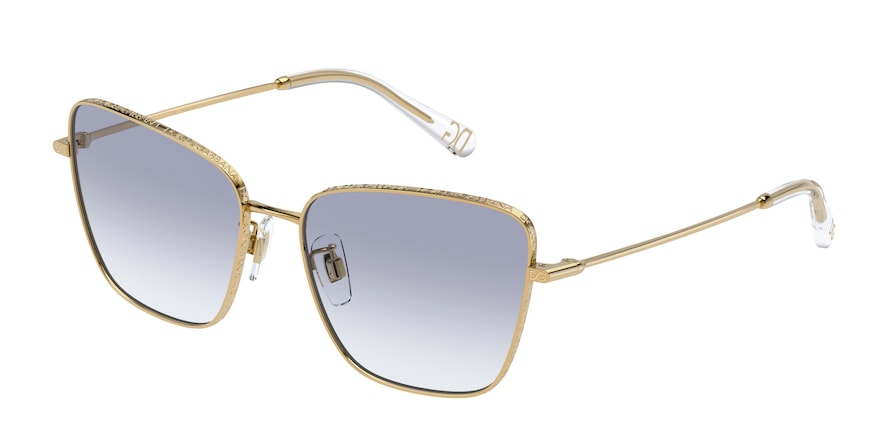 DOLCE & GABBANA DG2275 Cat Eye Sunglasses 02/79-GOLD 56-16-140 - Color Map gold