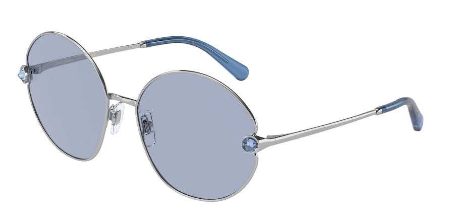 DOLCE & GABBANA DG2282B Round Sunglasses 05/72-SILVER 59-17-140 - Color Map silver