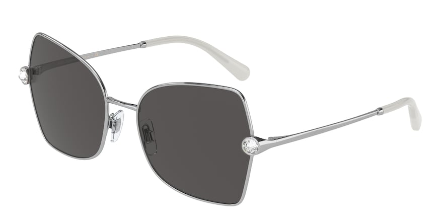 DOLCE & GABBANA DG2284B Butterfly Sunglasses 05/87-SILVER 57-18-140 - Color Map silver