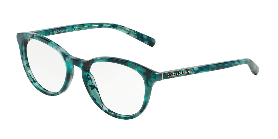 DOLCE & GABBANA DG3223 Phantos Eyeglasses 2911-GREEN MARBLE 49-18-140 - Color Map green