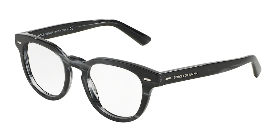 DOLCE & GABBANA DG3225 Phantos Eyeglasses  2924-STRIPED ANTHRACITE 48-20-145 - Color Map grey