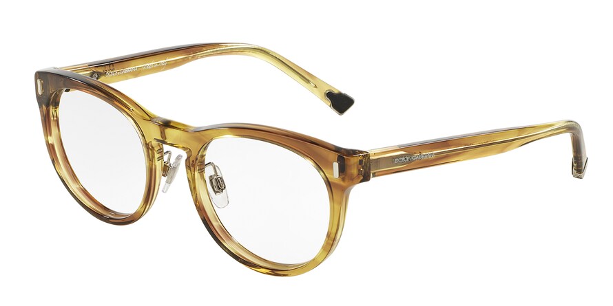 DOLCE & GABBANA DG3240 Phantos Eyeglasses 2927-STRIPED HONEY 51-20-140 - Color Map honey