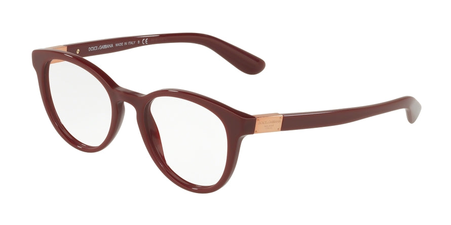 DOLCE & GABBANA DG3268 Phantos Eyeglasses 3091-BORDEAUX 50-18-140 - Color Map black