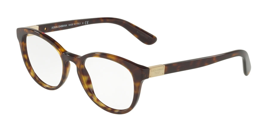 DOLCE & GABBANA DG3268 Phantos Eyeglasses 502-HAVANA 50-18-140 - Color Map havana