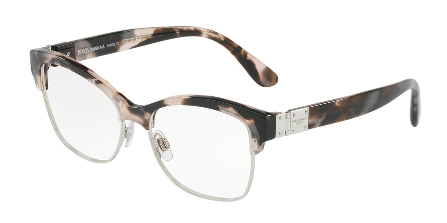 DOLCE & GABBANA DG3272 Pillow Eyeglasses 3120-PEARL GREY HAVANA 54-17-140 - Color Map havana