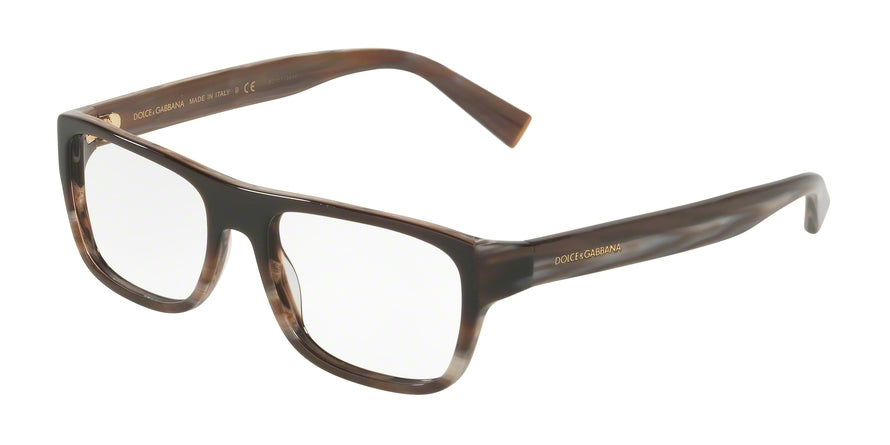DOLCE & GABBANA DG3276 Pillow Eyeglasses 3158-BROWN GRADIENT BROWN HORN 54-17-140 - Color Map brown