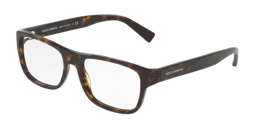 DOLCE & GABBANA DG3276 Rectangle Eyeglasses 502-HAVANA 54-17-140 - Color Map havana