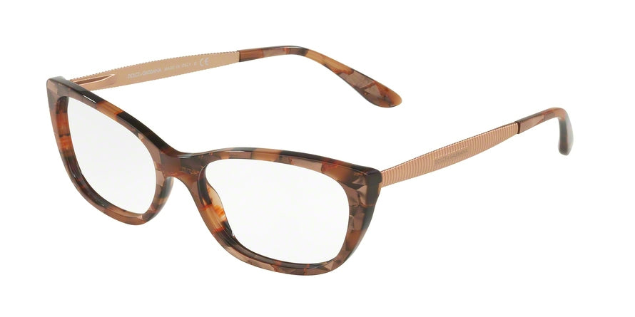 DOLCE & GABBANA DG3279 Rectangle Eyeglasses 3131-CUBE BRONZE 53-16-140 - Color Map bronze
