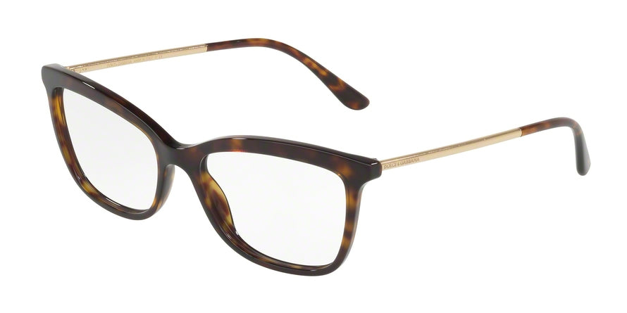 DOLCE & GABBANA DG3286F Pillow Eyeglasses 502-HAVANA 54-17-140 - Color Map havana