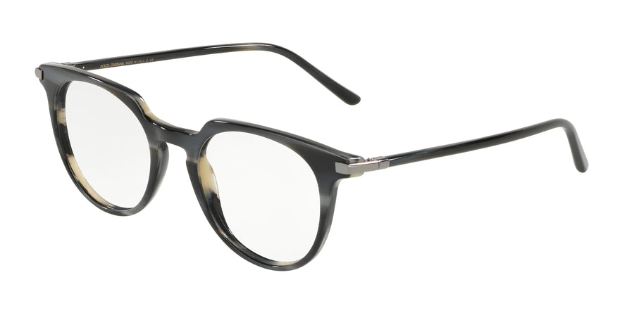 DOLCE & GABBANA DG3288 Phantos Eyeglasses 3117-STRIPED BLUE 50-19-145 - Color Map blue