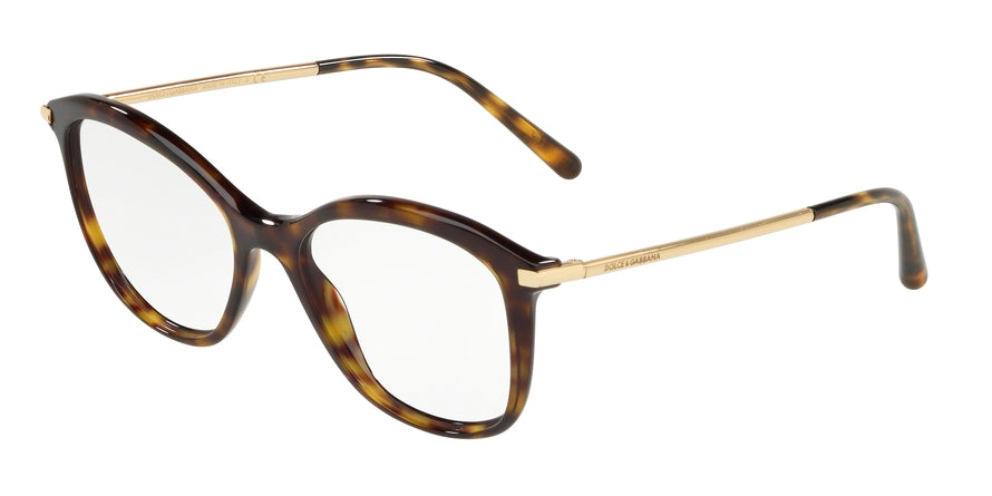 DOLCE & GABBANA DG3299 Square Eyeglasses 502-HAVANA 53-17-140 - Color Map havana
