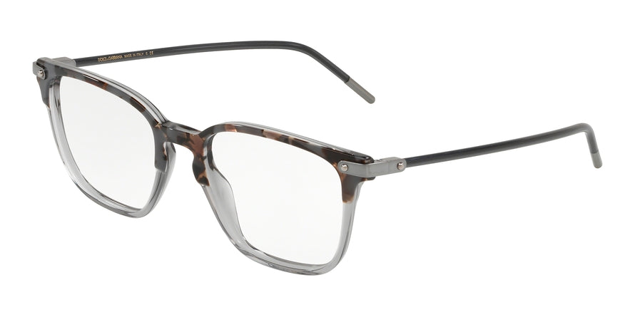 DOLCE & GABBANA DG3302F Pillow Eyeglasses 3183-TOP GREY HAVANA ON GREY TR 53-19-145 - Color Map havana