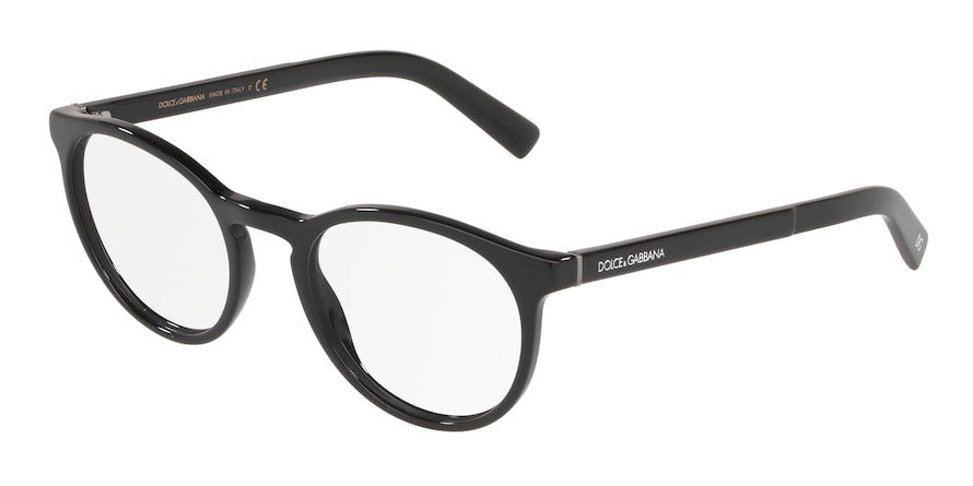 DOLCE & GABBANA DG3309 Phantos Eyeglasses 501-BLACK 50-21-145 - Color Map black