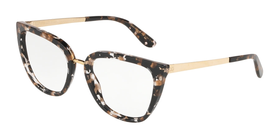 DOLCE & GABBANA DG3314 Butterfly Eyeglasses 911-CUBE BLACK/GOLD 55-19-140 - Color Map bordeaux