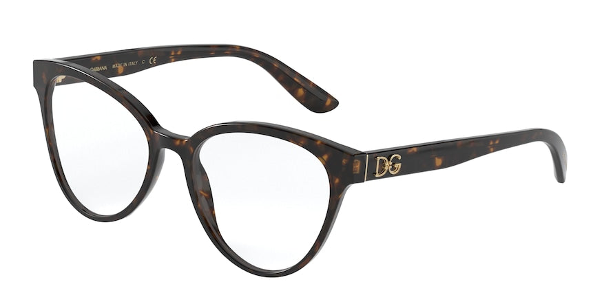 DOLCE & GABBANA DG3320 Phantos Eyeglasses  502-HAVANA 53-17-140 - Color Map havana