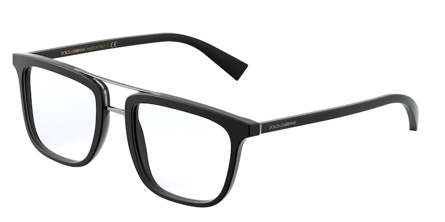 DOLCE & GABBANA DG3323F Square Eyeglasses  1934-MATTE BLACK 54-20-145 - Color Map black
