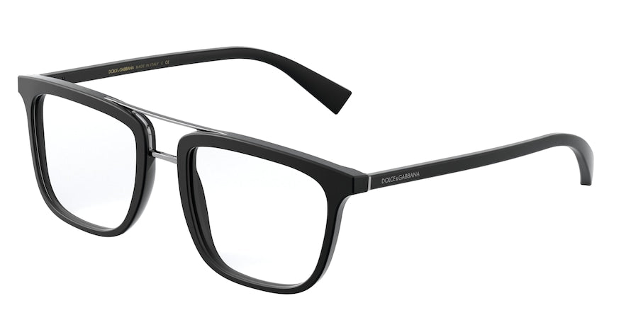 DOLCE & GABBANA DG3323 Square Eyeglasses  1934-MATTE BLACK 54-20-145 - Color Map black