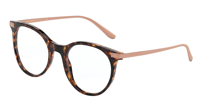 DOLCE & GABBANA DG3330F Phantos Eyeglasses 502-HAVANA 51-20-140 - Color Map havana