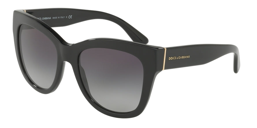 DOLCE & GABBANA DG4270 Square Sunglasses 501/8G-BLACK 55-19-140 - Color Map black