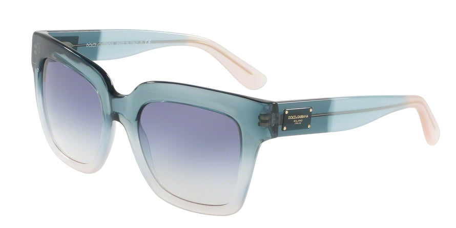 DOLCE & GABBANA DG4286 Square Sunglasses 305919-BLUE GRADIENT/AZURE/POWDER 51-20-140 - Color Map multi
