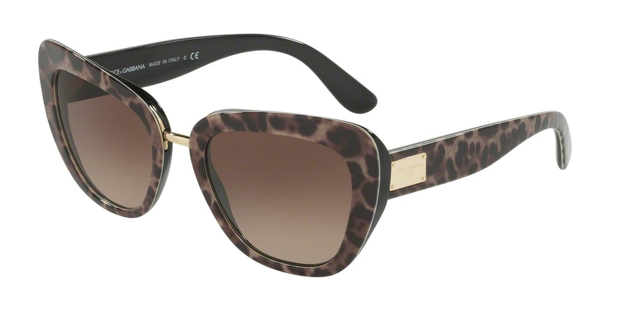 DOLCE & GABBANA DG4296 Butterfly Sunglasses 199513-LEOPRINT 53-20-140 - Color Map multi