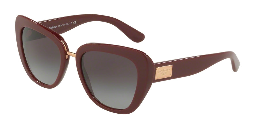 DOLCE & GABBANA DG4296 Butterfly Sunglasses 30918G-BORDEAUX 53-20-140 - Color Map purple/reddish