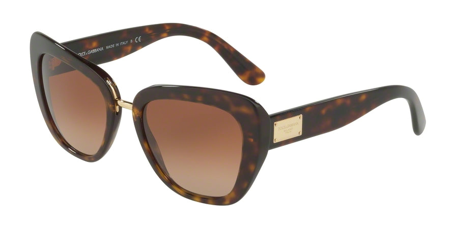 DOLCE & GABBANA DG4296 Butterfly Sunglasses 502/13-HAVANA 53-20-140 - Color Map havana