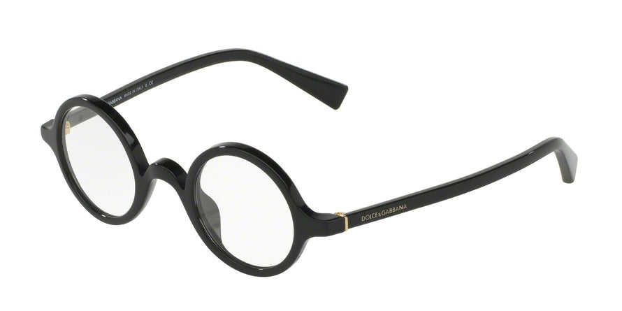 DOLCE & GABBANA DG4303 Round Sunglasses 501/1W-BLACK 39-24-140 - Color Map black