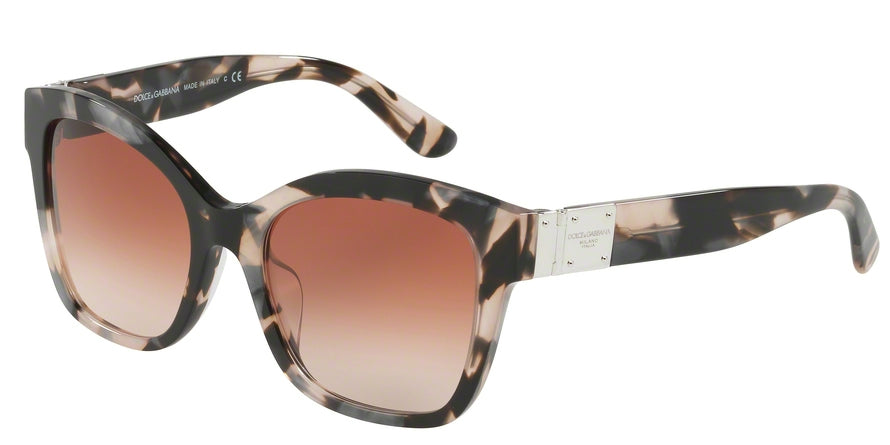 DOLCE & GABBANA DG4309F Square Sunglasses 312013-PEARL GREY HAVANA 55-19-145 - Color Map havana