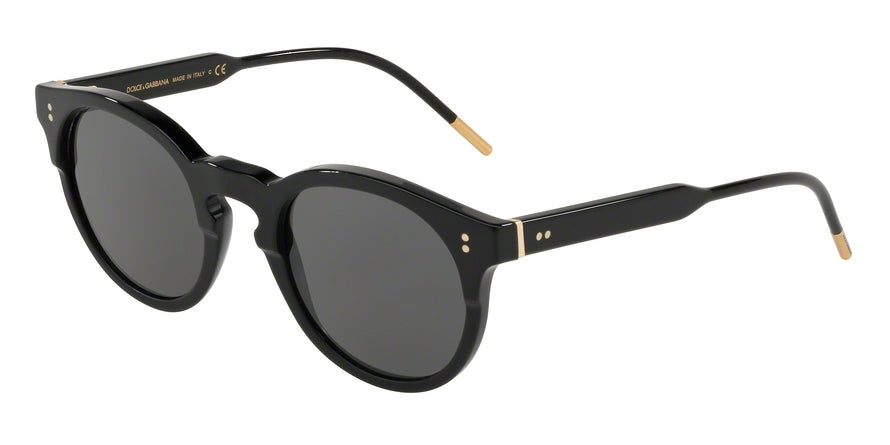 DOLCE & GABBANA DG4329F Phantos Sunglasses 501/R5-BLACK/MATTE BLACK 50-23-145 - Color Map black