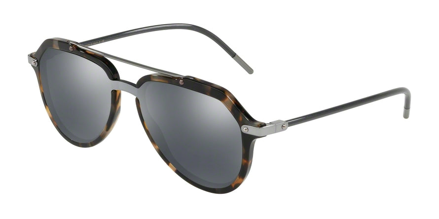DOLCE & GABBANA DG4330F Pilot Sunglasses 31416G-BLUE HAVANA 22-122-145 - Color Map brown