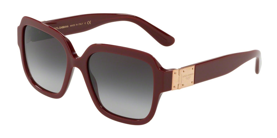 DOLCE & GABBANA DG4336 Square Sunglasses 30918G-BORDEAUX 56-18-145 - Color Map bordeaux