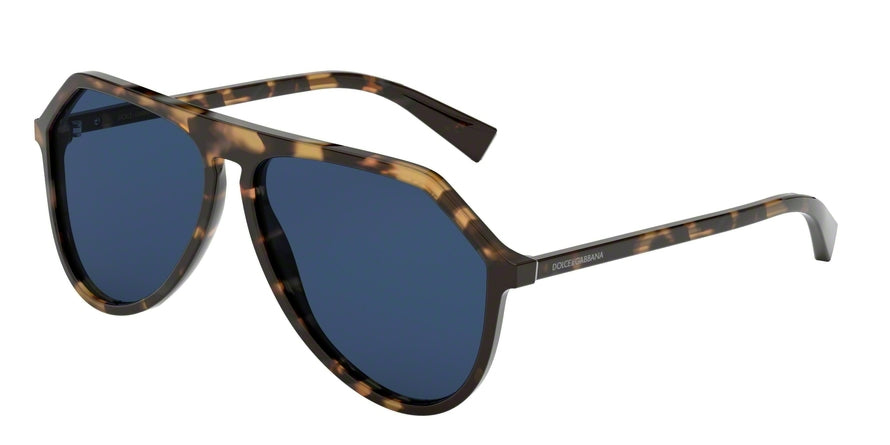 DOLCE & GABBANA DG4341 Pilot Sunglasses 314180-HAVANA BROWN BLUE 59-13-140 - Color Map havana