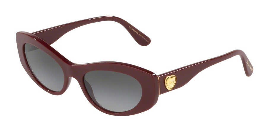 DOLCE & GABBANA DG4360F Cat Eye Sunglasses 30918G-BORDEAUX 53-18-140 - Color Map bordeaux