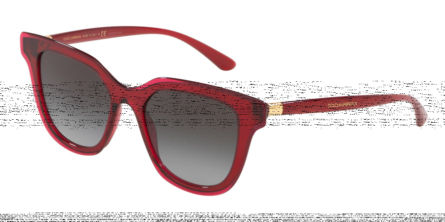 DOLCE & GABBANA DG4362 Square Sunglasses 32118G-TRANSPARENT BORDEAUX 51-18-140 - Color Map bordeaux