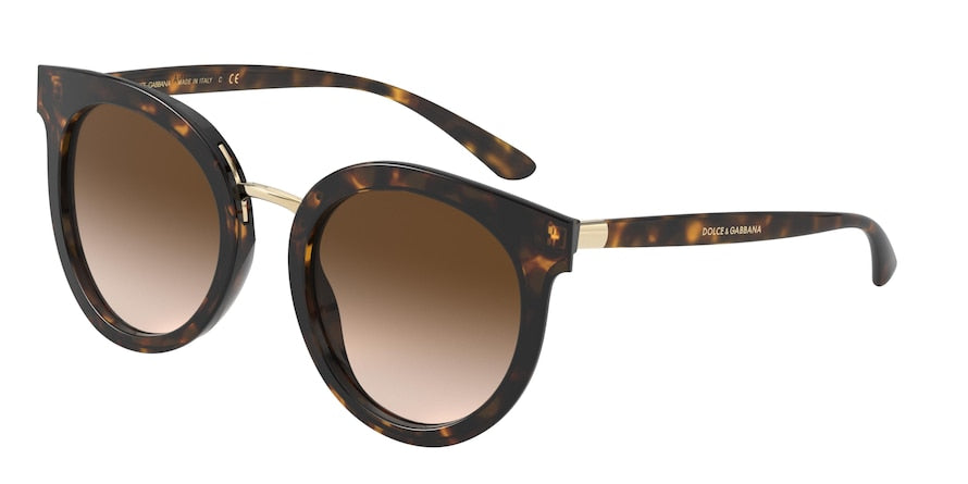 DOLCE & GABBANA DG4371F Phantos Sunglasses 502/13-HAVANA 52-22-140 - Color Map havana