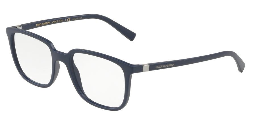 DOLCE & GABBANA DG5029 Square Eyeglasses 3017-MATTE BLUE 54-18-140 - Color Map blue