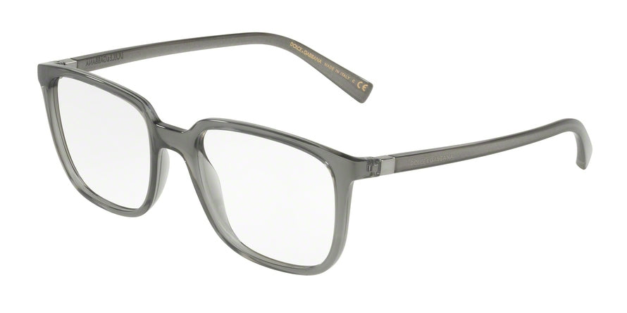 DOLCE & GABBANA DG5029 Square Eyeglasses 3160-TRANSPARENT GREY 54-18-140 - Color Map grey