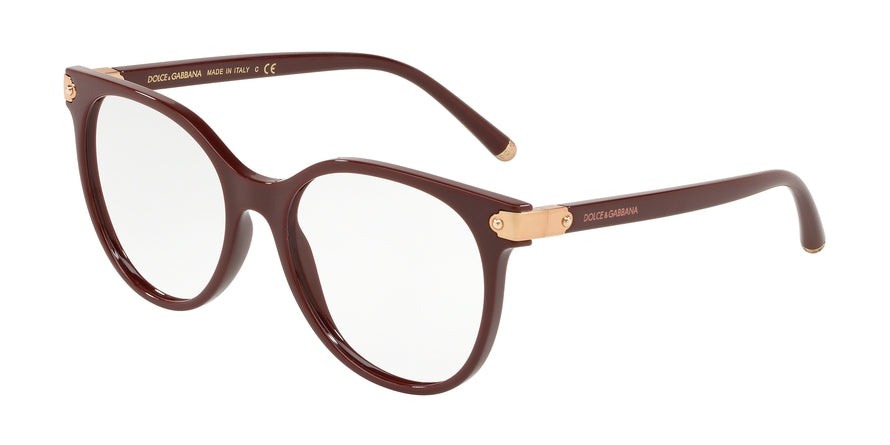 DOLCE & GABBANA DG5032 Phantos Eyeglasses 3091-BORDEAUX 53-17-140 - Color Map bordeaux