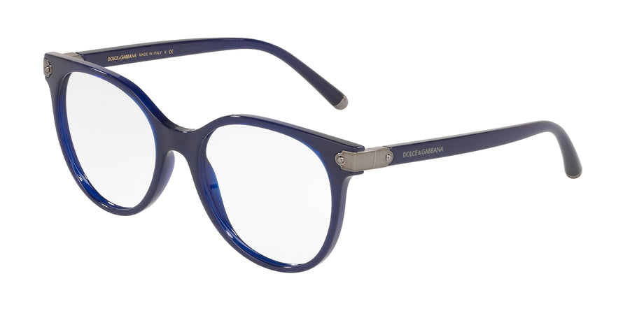 DOLCE & GABBANA DG5032 Phantos Eyeglasses 3094-OPAL BLUE 53-17-140 - Color Map blue