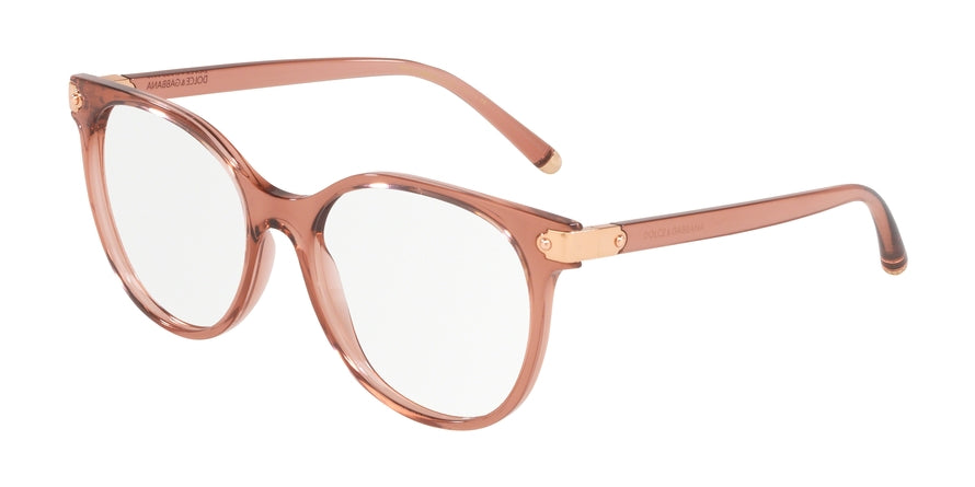 DOLCE & GABBANA DG5032 Phantos Eyeglasses 3148-TRANSPARENTE PINK 53-17-140 - Color Map pink